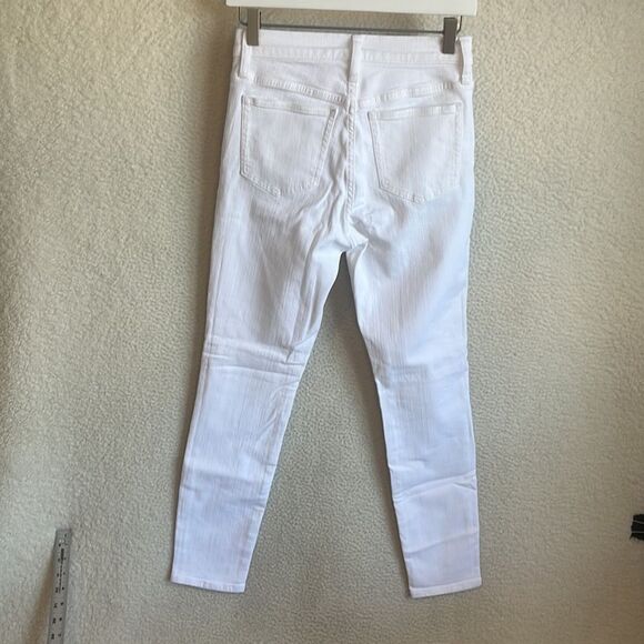 J Crew 9 inch Toothpick Jeans‎ Womens Size 26 White Wash - Picture 4 of 9
